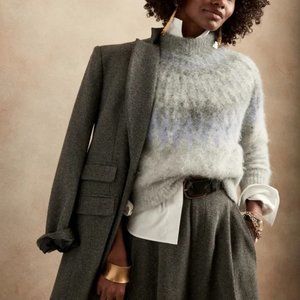NWT Banana Republic Fair Isle Alpaca Sweater